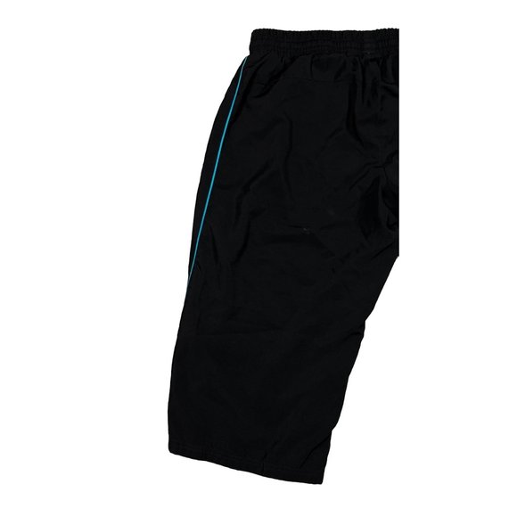 NIKE the athletic dept. Pants Women's Capri 100% Polyester Black/Blue Size Large - Picture 11 of 14
